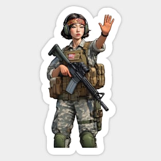 Tactical Girl Sticker